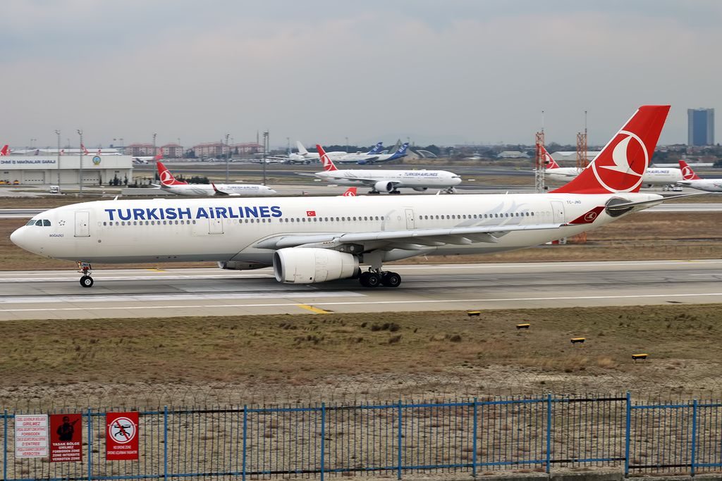 Turkish Airlines TC JNO Airbus A330 343 Boğaziçi at Istanbul Atatürk Airport