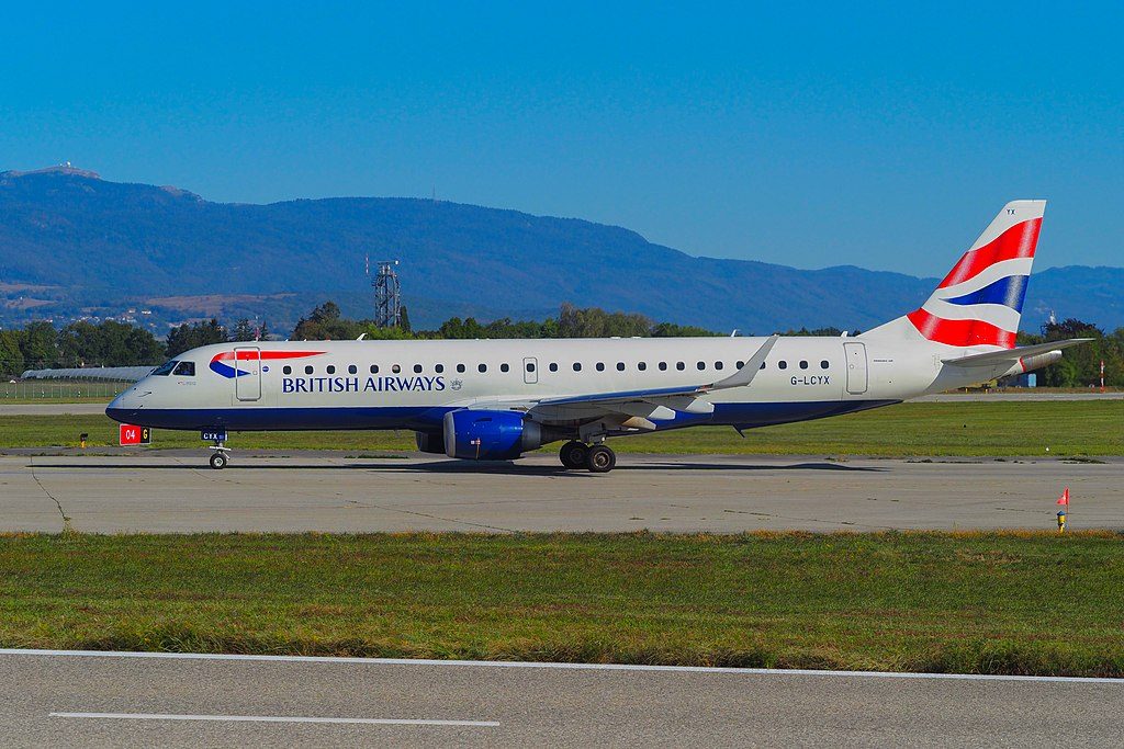 BA CityFlyer G LCYX Embraer ERJ 190 100LR at Geneva International Airport