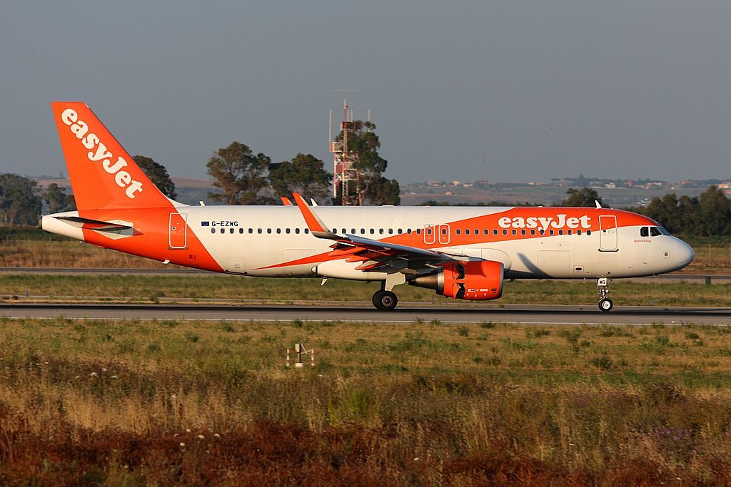 Barcelona G EZWG A320 214 EasyJet at Rome Fiumicino Airport