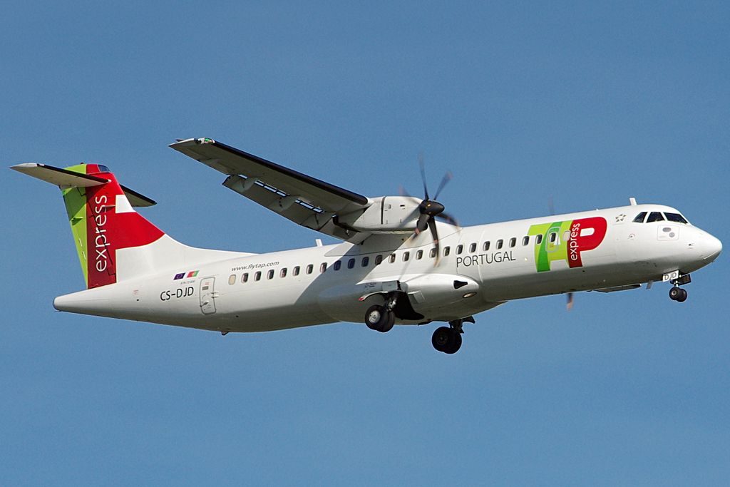 CS DJD ATR 72 600 Braga of TAP Express White Airways at Bilbao Airport