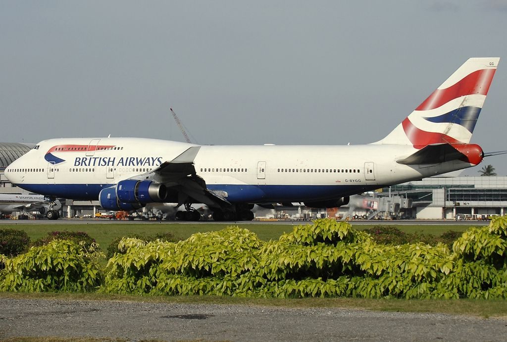 G BYGG Boeing 747 436 British Airways at Singapore Changi Airport