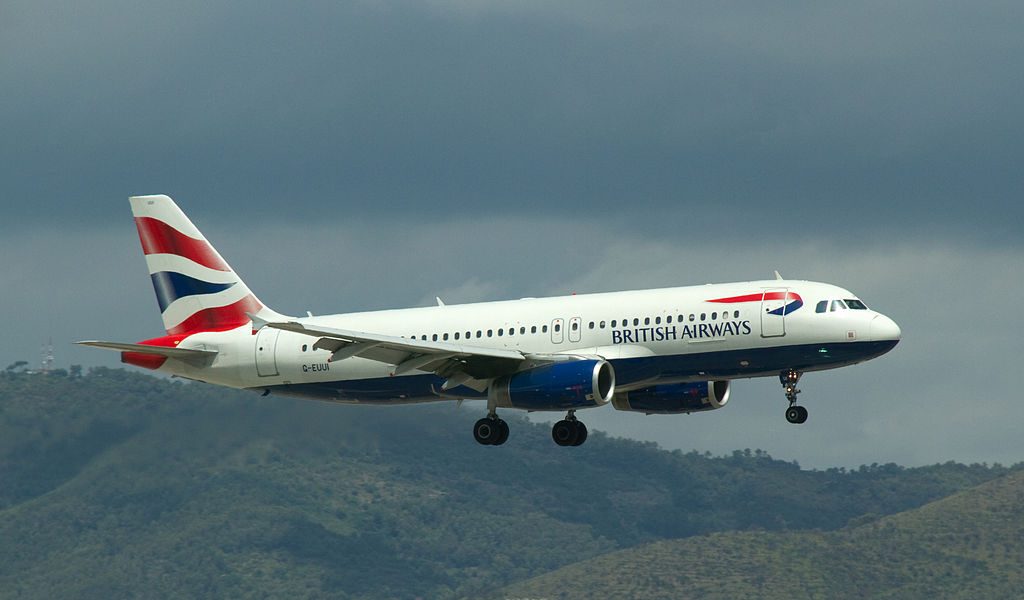 G EUUI Airbus A320 200 of British Airways at Barcelona Airport