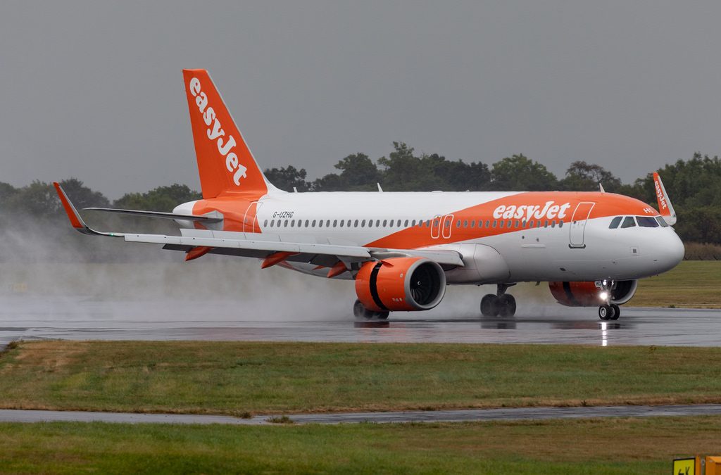 G UZHG easyJet Airbus A320 251N at Manchester Airport