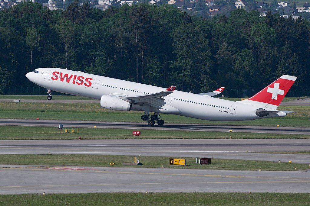 SWISS Airbus A330 343 HB JHB Sion at Zurich International Airport