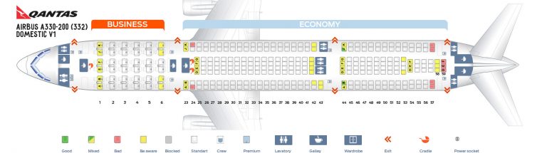 Qantas Fleet Airbus A330-200 Details and Pictures