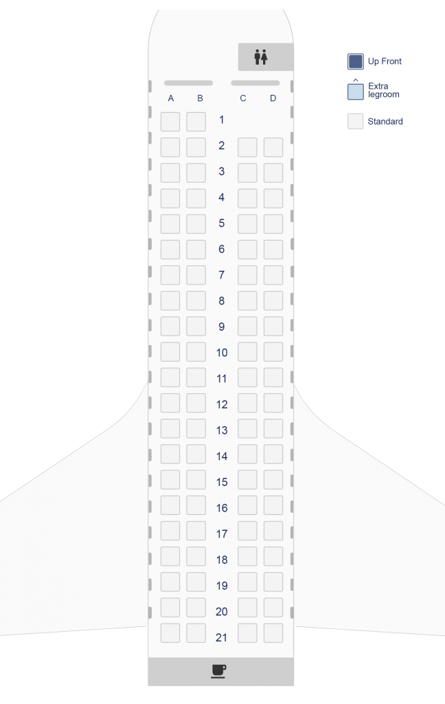 Seat Map and Seating Chart Bombardier Dash 8 Q400 Olympic Air Aegean Airlines