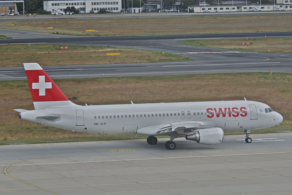 Swiss Airbus A320 214 HB JLS Niederhasli at Berlin Tegel Airport TXL