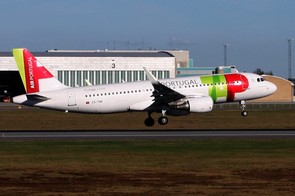 TAP Air Portugal Airbus A320 214WL CS TNR Luís de Freitas Branco at Oslo Airport