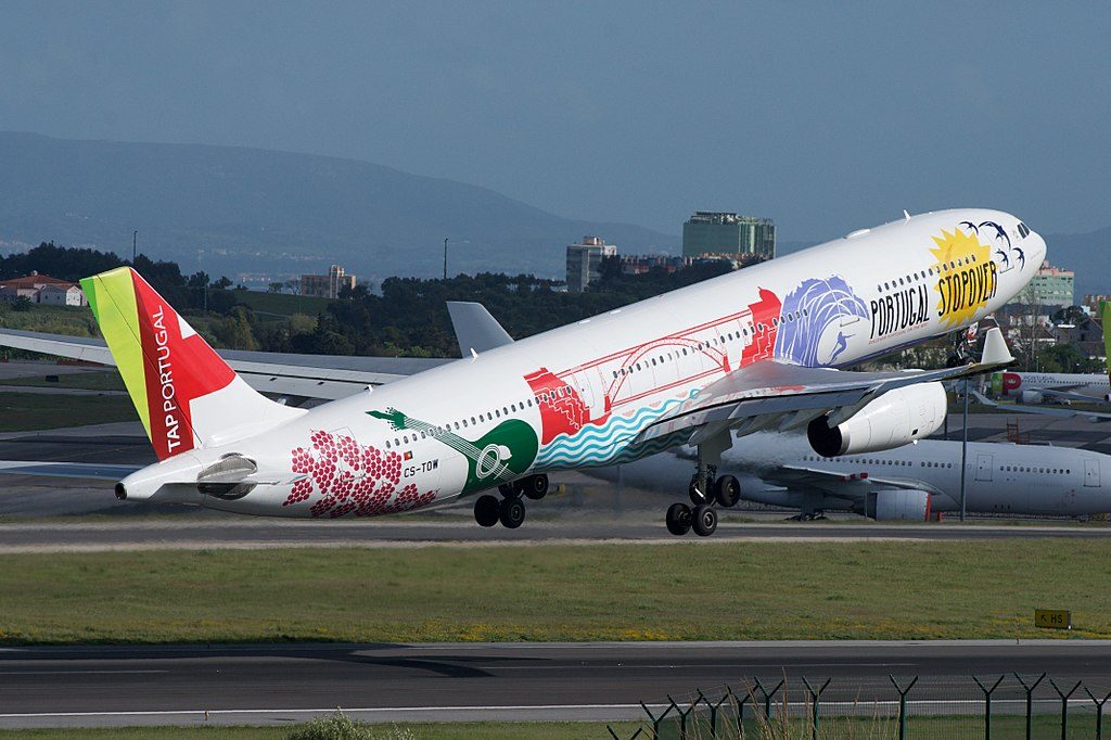 TAP Air Portugal Airbus A330 300 CS TOW João Vaz Corte Real Portugal Stopover Livery at Lisbon Portela Airport