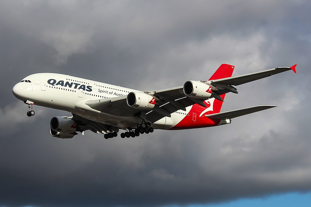 VH OQJ Airbus A380 842 Bert Hinkler of Qantas at London Heathrow Airport