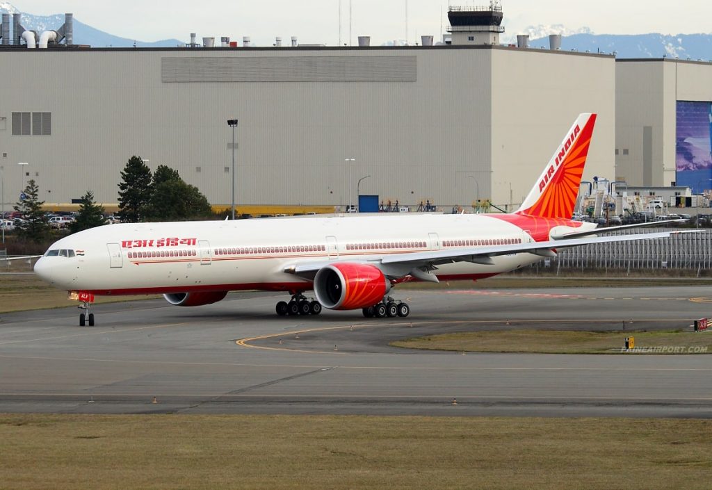 Air India Boeing 777 300ER VT ALV Nagaland at Paine Field