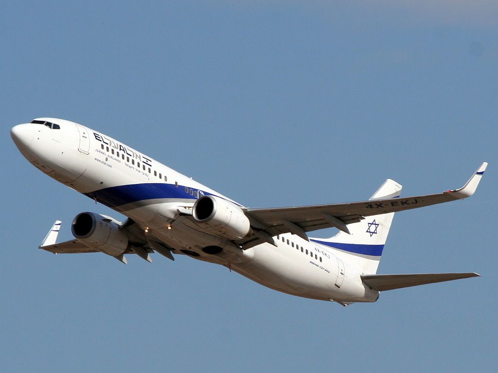 EL AL Boeing 737 85PWL 4X EKJ Degania at Ben Gurion International Airport
