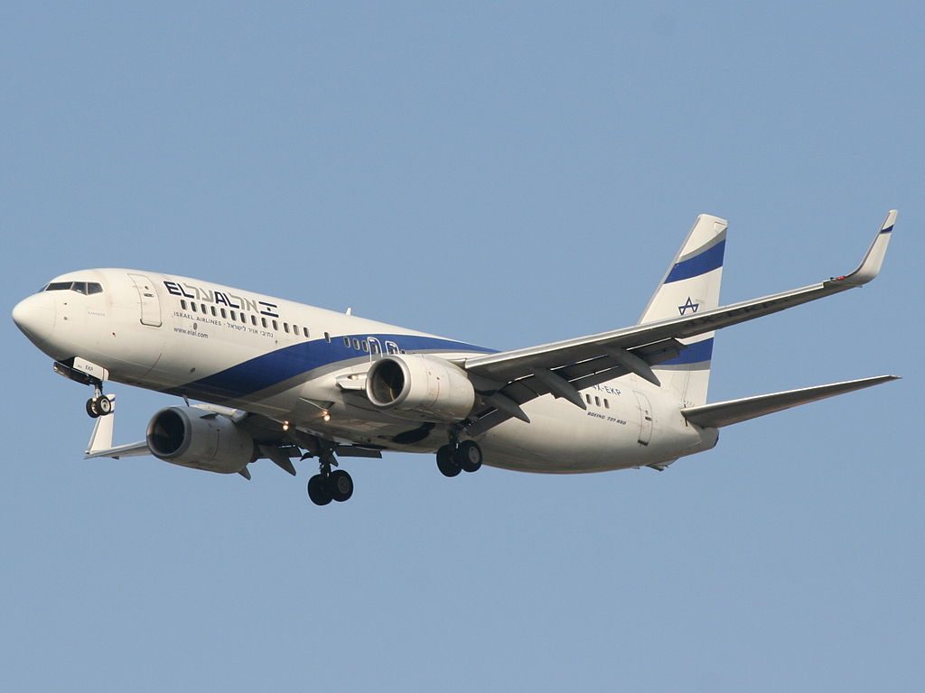 EL AL Boeing 737 8Q8WL 4X EKP Nahariya at Ben Gurion International airport