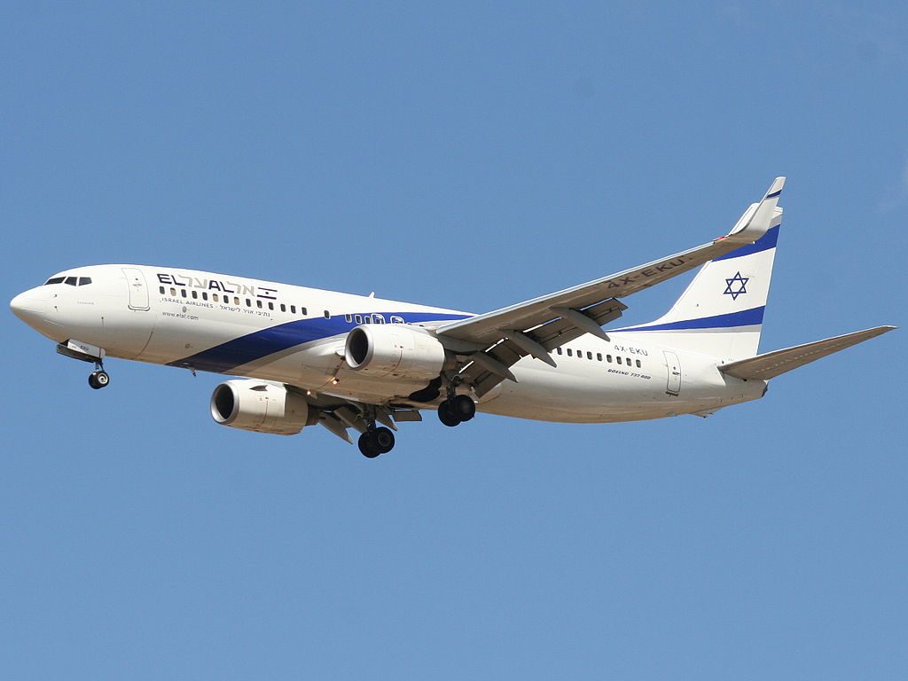 EL AL Boeing 737 8Z9WL 4X EKU Raanana Landing at Ben Gurion Airport TLV