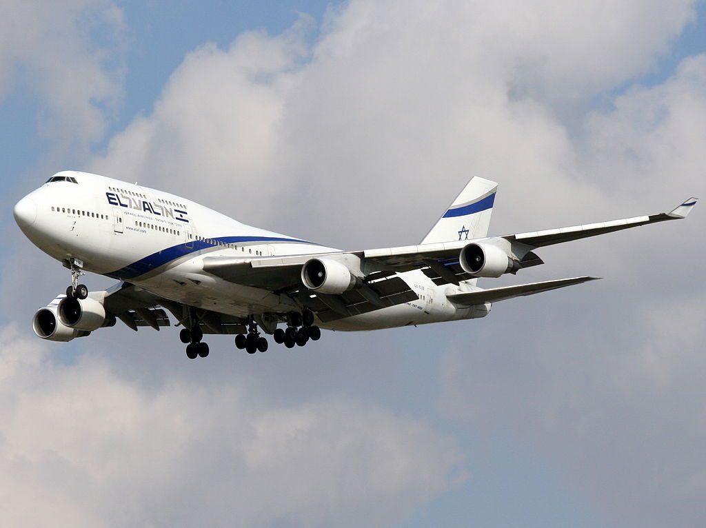 EL AL Boeing 747 458 4X ELB Haifa at Ben Gurion International Airport