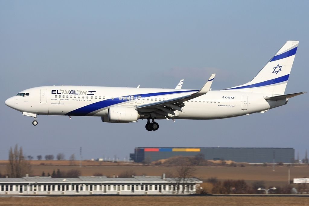 EL AL Israel 4X EKF Boeing 737 8HXWL Kinneret at Prague Ruzyně Airport