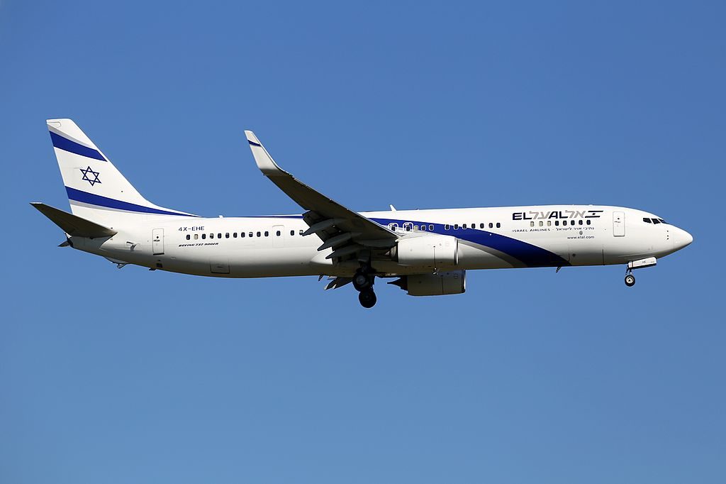 El Al Israel Airlines Boeing 737 958 ER 4X EHE at Frankfurt Airport