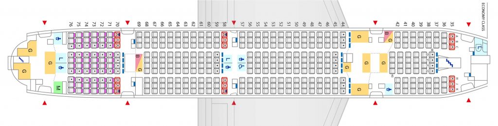 Seat Map and Seating Chart Airbus A380 800 Main Deck All Nippon Airways ANA