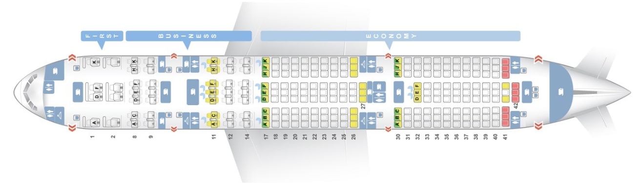 Air India Boeing 777 Seat Map