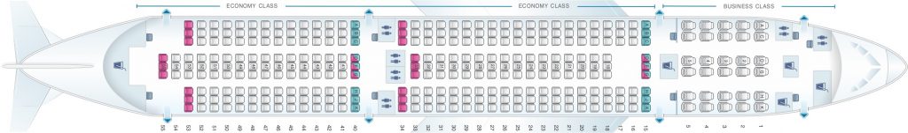 Seat Map and Seating Chart Boeing 787 9 Dreamliner