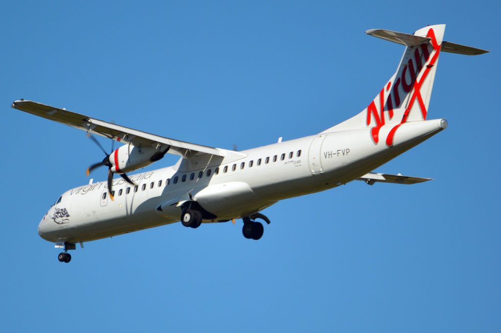 VH FVP Wategos Beach ATR 72 600 Virgin Australia Skywest Airlines at Brisbane Airport