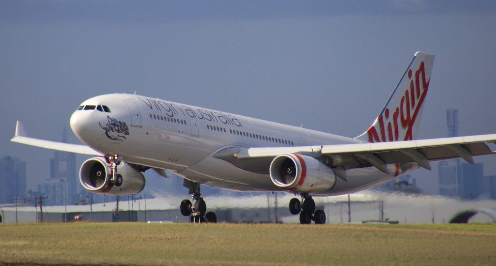VH XFJ Virgin Australia VA826 Airbus A330 243 Gnaraloo Bay Melbourne International