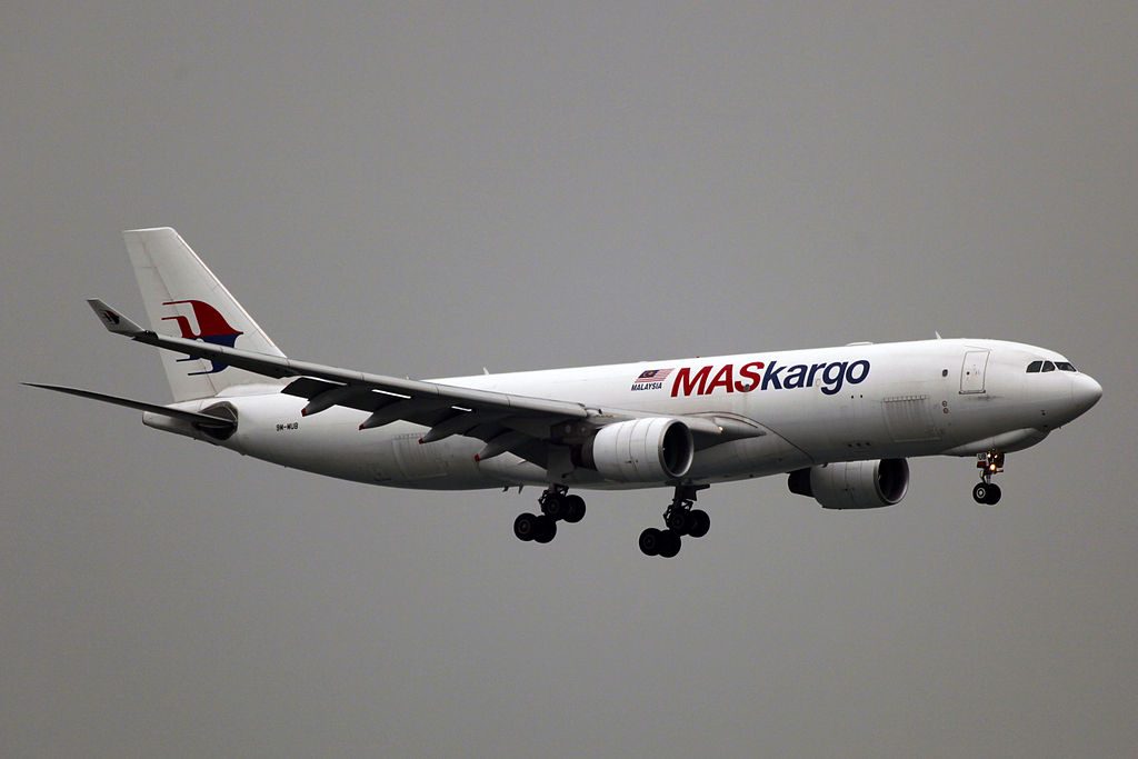 9M MUB Malaysia Airlines MASKargo Airbus A330 223F at Hong Kong International Airport