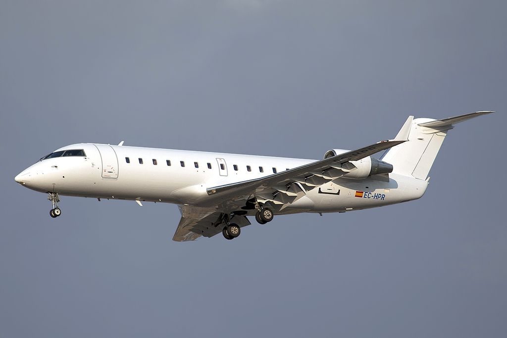 EC HPR Bombardier CRJ 200ER Iberia Regional Air Nostrum at Madrid Barajas Airport