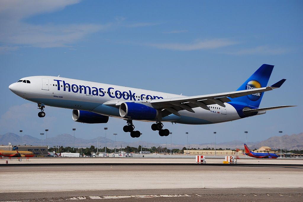 G MLJL Airbus A330 243 of Thomas Cook Airlines at McCarran International Airport
