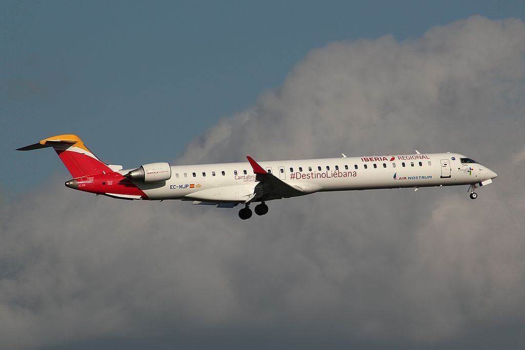 Iberia Regional Air Nostrum EC MJP Bombardier CRJ 1000NG at Toulouse Blagnac International Airport