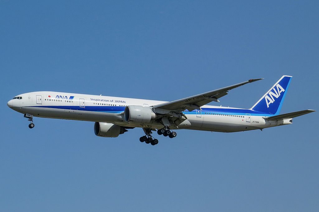 JA736A Boeing 777 381ER of All Nippon Airways ANA at Beijing Capital International Airport