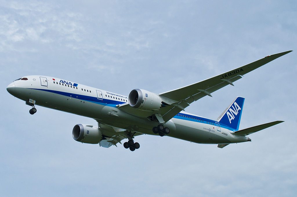 JA830A Boeing 787 9 Dreamliner of All Nippon Airways ANA at Fukuoka Airport