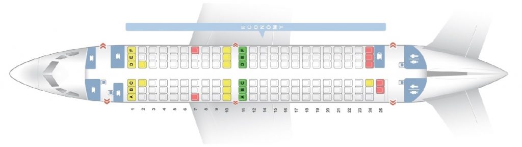 Seat Map and Seating Chart Scandinavian Airlines SAS Boeing 737 700 Layout 140 Seats