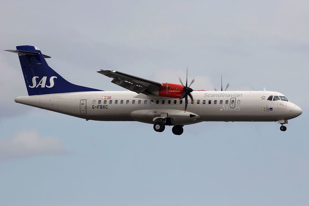 ATR 72 600 72 212A G FBXC Flybe Hildur Viking SAS Scandinavian Airlines at Stockholm Arlanda Airport
