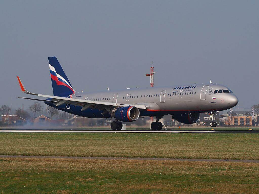 Aeroflot Airbus A321 211WL VP BAE S. Bondarchuk С. Бондарчук at Amsterdam Airport Schiphol