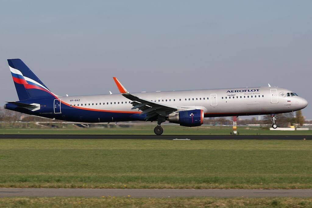 Aeroflot Airbus A321 211WL VP BAZ Y. Levitan Ю. Левитан at Amsterdam Airport Schiphol