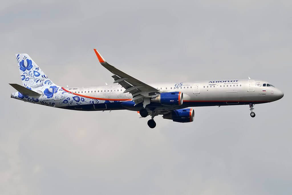 Aeroflot Airbus A321 211WL VP BEE Ю. Любимов Y. Lyubimov 95 Years Livery at Sheremetyevo International Airport