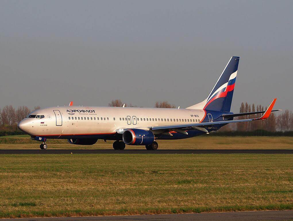 Aeroflot Boeing 737 8LJWL VP BCG N. Leskov Н. Лесков at Amsterdam Airport Schiphol