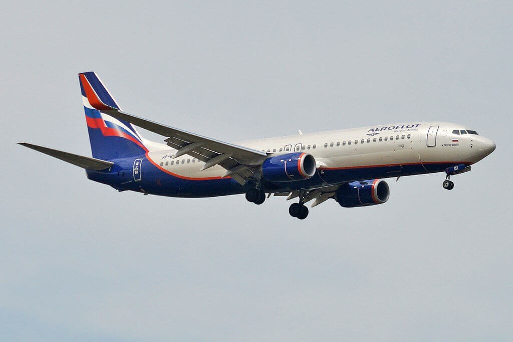 Aeroflot Boeing 737 8LJWL VP BKE M. Tariverdiev М. Таривердиев at Sheremetyevo International Airport