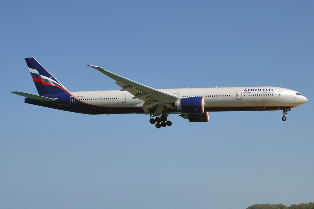 Aeroflot Boeing 777 3M0ER VP BHA A. Skriabin А. Скрябин