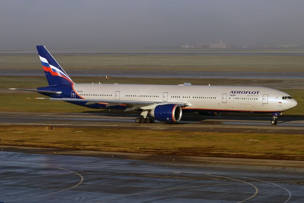 Aeroflot Boeing 777 3M0ER VQ BIL A. Pushkin А. Пушкин at Sheremetyevo International Airport