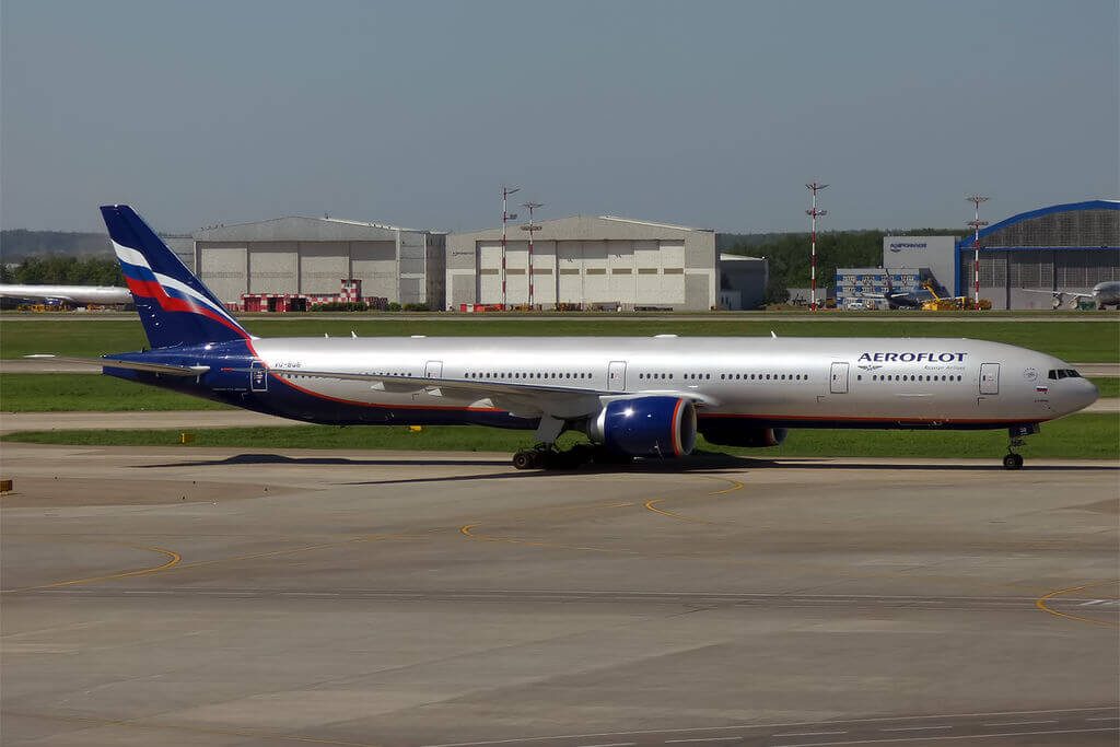 Aeroflot Boeing 777 3M0ER VQ BQB A. Kuprin А. Куприн at Sheremetyevo International Airport