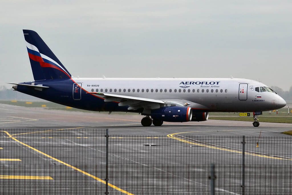 Aeroflot RA 89026 Sukhoi Superjet 100 95B G. Benkunsky Г. Бенкунский at Tallinn Airport