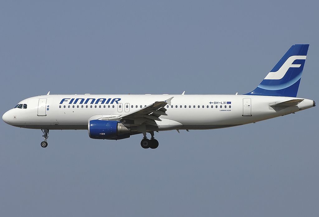 Airbus A320 214 Finnair OH LXI at Fiumicino Airport