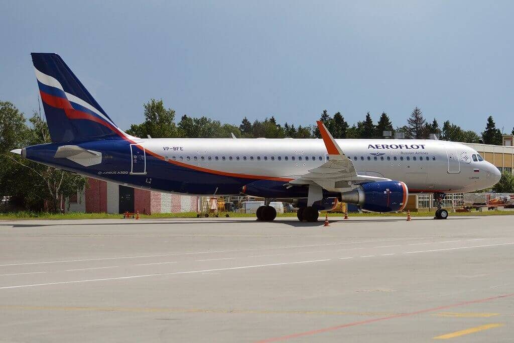 Airbus A320 214WL Aeroflot VP BFE I. Levitan И. Левитан at Sheremetyevo International Airport