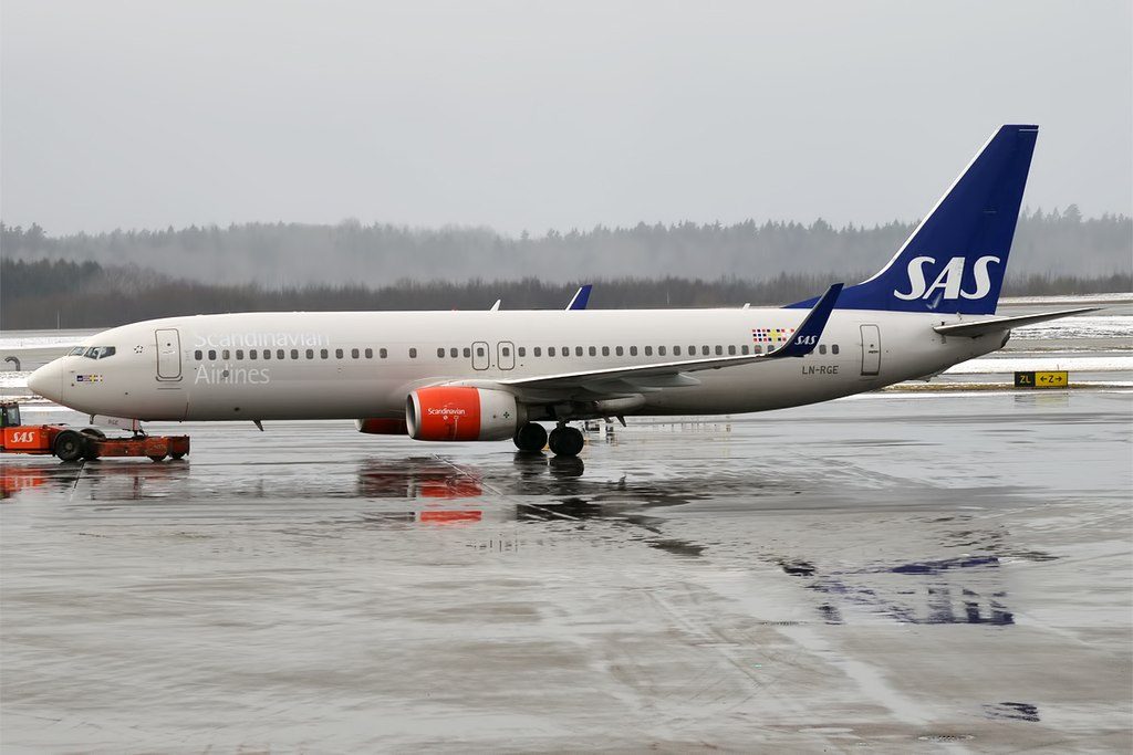 Boeing 737 86NWL LN RGE Egil Viking SAS Scandinavian Airlines at Stockholm Arlanda Airport