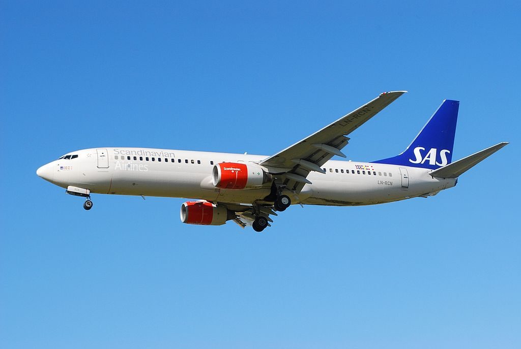 Boeing 737 883 LN RCN Hedrun Viking SAS Scandinavian Airlines at London Heathrow Airport