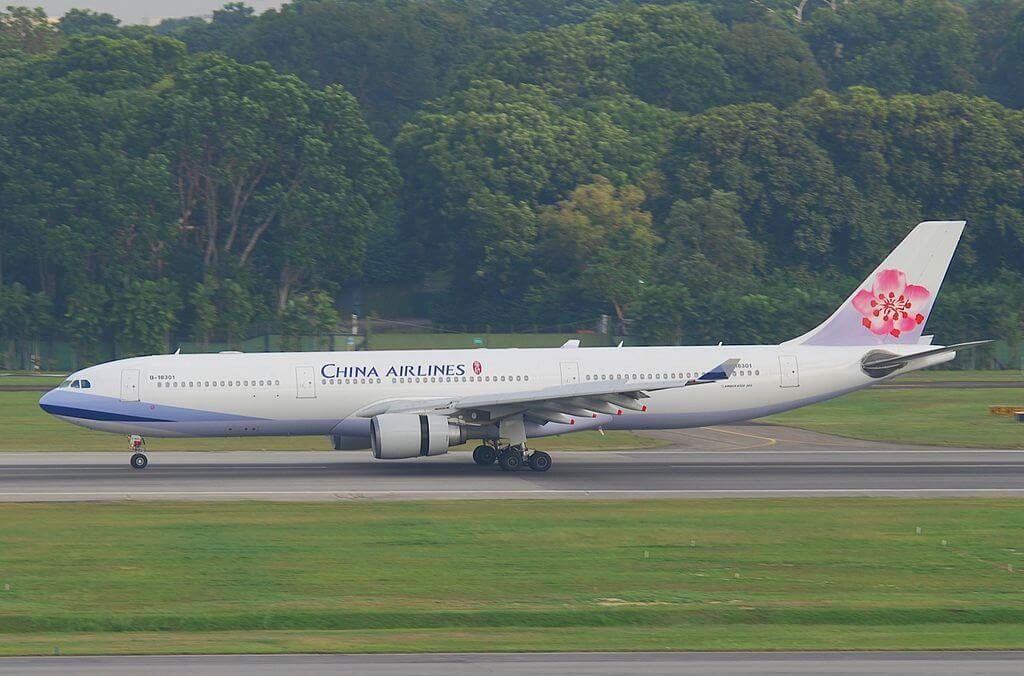 China Airlines Airbus A330 302 B 18301 at Singapore Changi Airport