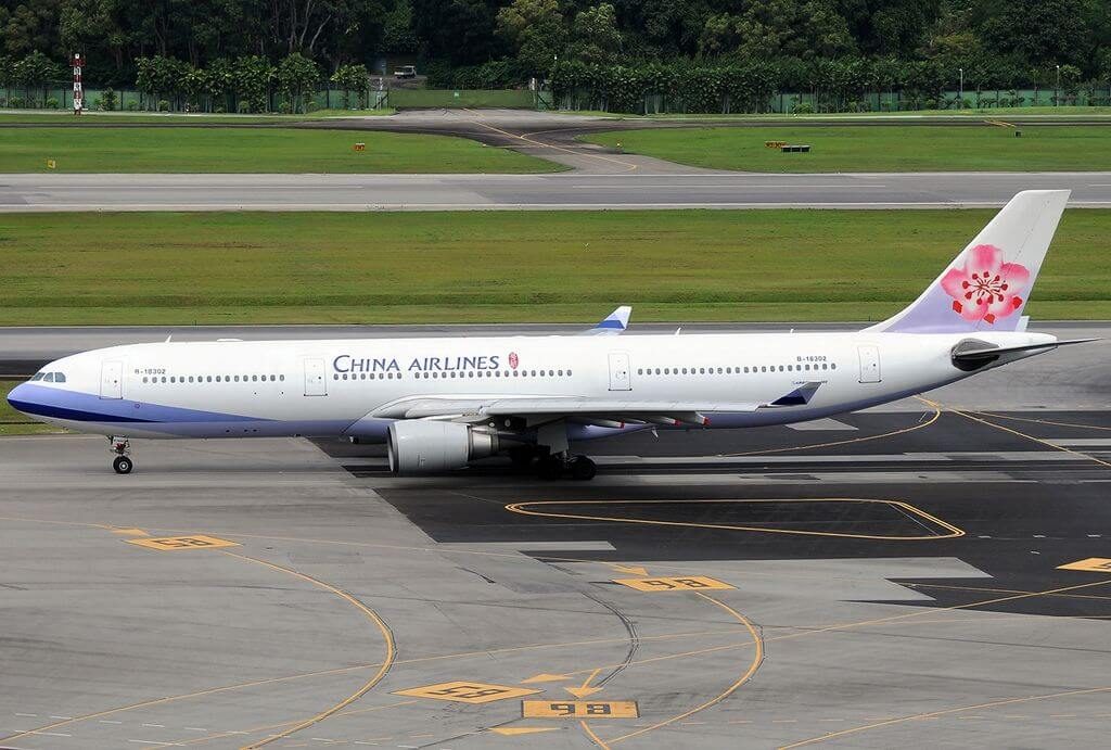 China Airlines Airbus A330 302 B 18302 at Singapore Changi Airport