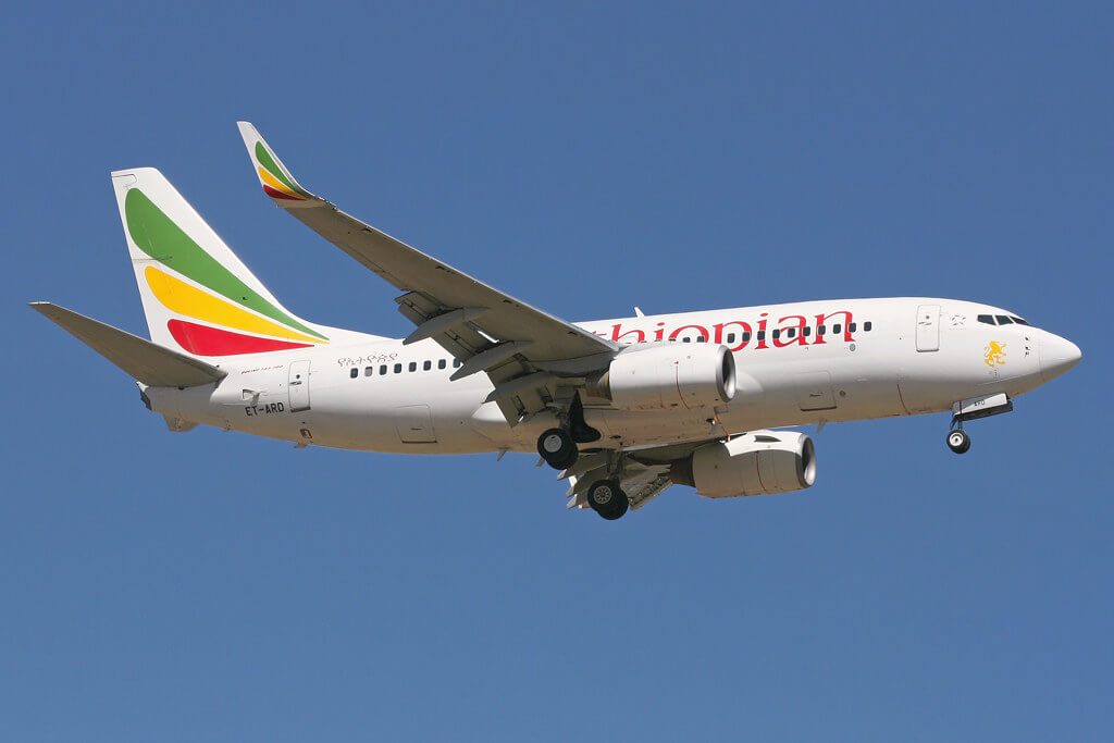 ET ARD Boeing 737 7Q8WL Ethiopian Airlines at Bole Airport